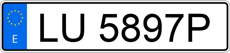 Numer rejestracyjny LU5897P posiada VOLKSWAGEN GOLF Numer rejestracyjny LU5897P posiada VOLKSWAGEN GOLF