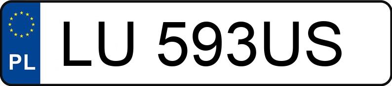 Numer rejestracyjny LU 593US posiada BMW 530I XDRIVE - LU593US