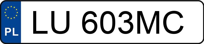 Numer rejestracyjny LU 603MC posiada MERCEDES-BENZ 317 Sprinter CDI MR`18 E6 3.5t 317 Sprinter CDI MR`18 E6 3.5t - LU603MC