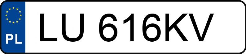 Numer rejestracyjny LU 616KV posiada MERCEDES-BENZ SPRINTER - LU616KV