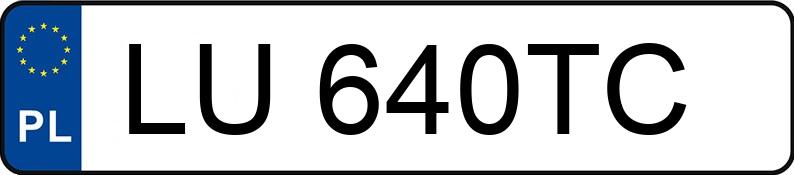 Numer rejestracyjny LU 640TC posiada BMW X3 - LU640TC