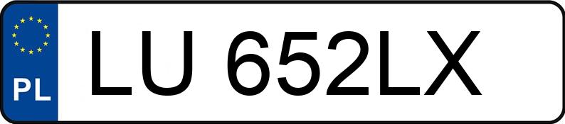 Numer rejestracyjny LU 652LX posiada BMW X3 Diesel MR`07 E4 E83 2.0D - LU652LX Numer rejestracyjny LU 652LX posiada BMW X3 Diesel MR`07 E4 E83 2.0D - LU652LX