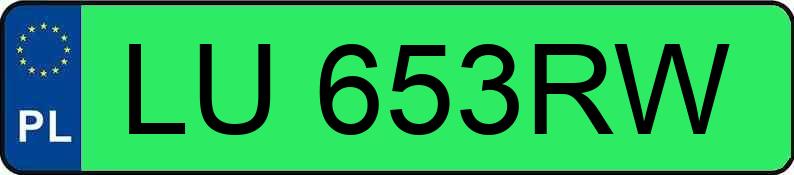 Numer rejestracyjny LU 653RW posiada NISSAN Ariya MR`22 Engage 63kWh - LU653RW