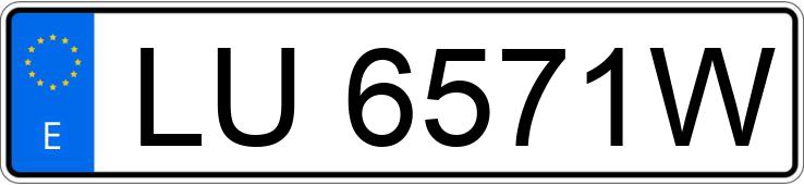 Numer rejestracyjny LU6571W posiada PORSCHE 911
