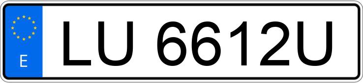 Numer rejestracyjny LU6612U posiada VOLKSWAGEN POLO