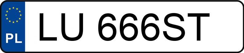 Numer rejestracyjny LU 666ST posiada BMW 335i MR`12 E5 F30 335i MR`12 E5 F30 - LU666ST