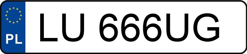 Numer rejestracyjny LU 666UG posiada MERCEDES-BENZ GLS 600 4MATIC MAYBACH - LU666UG