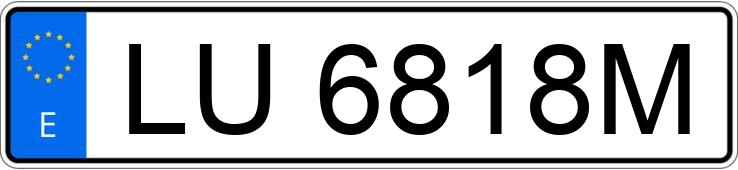 Numer rejestracyjny LU6818M posiada MERCEDES 300 (124)