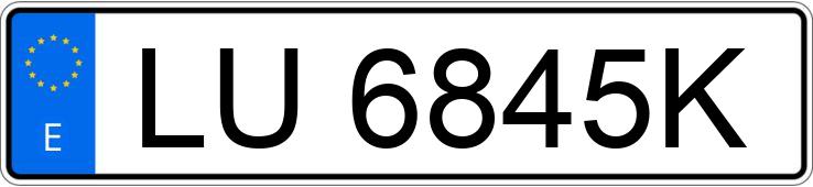 Numer rejestracyjny LU6845K posiada PEUGEOT 205 Numer rejestracyjny LU6845K posiada PEUGEOT 205