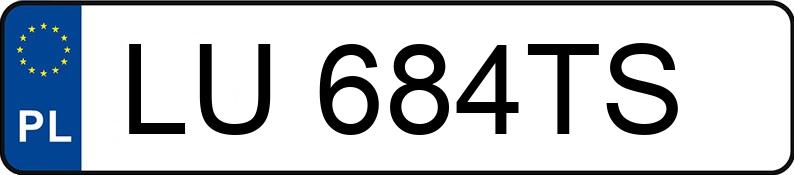 Numer rejestracyjny LU 684TS posiada TOYOTA PRIUS - LU684TS