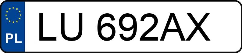 Numer rejestracyjny LU 692AX posiada OPEL Astra Classic 1.6i Kat. MR`98 Plus Mid - LU692AX Numer rejestracyjny LU 692AX posiada OPEL Astra Classic 1.6i Kat. MR`98 Plus Mid - LU692AX