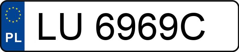Numer rejestracyjny LU 6969C posiada TOYOTA YARIS - LU6969C