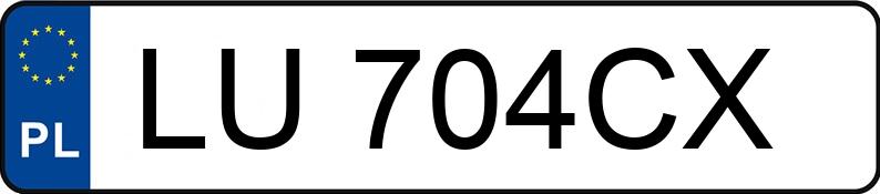 Numer rejestracyjny LU 704CX posiada VOLVO V40 - LU704CX