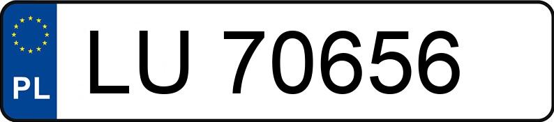 Numer rejestracyjny LU 70656 posiada FIAT PUNTO - LU70656