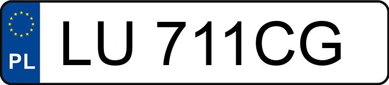 Numer rejestracyjny LU 711CG posiada KIA RIO - LU711CG