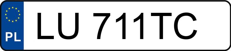 Numer rejestracyjny LU 711TC posiada BMW 320 - LU711TC