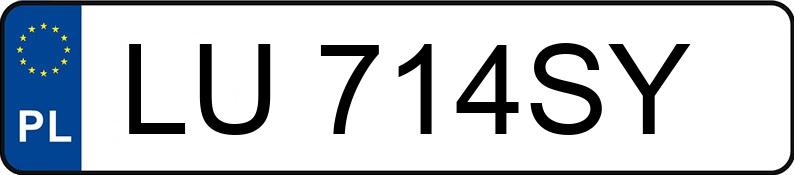 Numer rejestracyjny LU 714SY posiada SKODA SUPERB - LU714SY