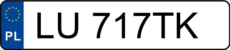 Numer rejestracyjny LU 717TK posiada FIAT 500X MR`15 E6 Cross Plus Aut. - LU717TK Numer rejestracyjny LU 717TK posiada FIAT 500X MR`15 E6 Cross Plus Aut. - LU717TK