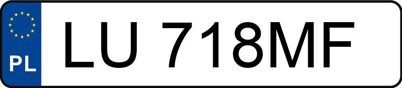 Numer rejestracyjny LU718MF posiada BMW 123 Diesel DPF MR`07 E4 E81/87 123 Diesel DPF MR`07 E4 E81/87