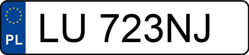 Numer rejestracyjny LU 723NJ posiada MERCEDES-BENZ SPRINTER - LU723NJ