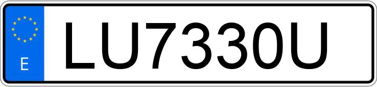 Numer rejestracyjny LU7330U posiada SEAT IBIZA Numer rejestracyjny LU7330U posiada SEAT IBIZA