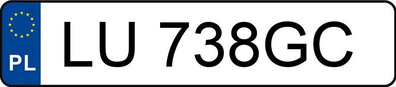 Numer rejestracyjny LU 738GC posiada AUDI Q2 - LU738GC