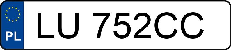 Il numero di registrazione LU 752CC ha BMW 725 TDS Kat. E38 725 TDS Kat. E38 - LU752CC