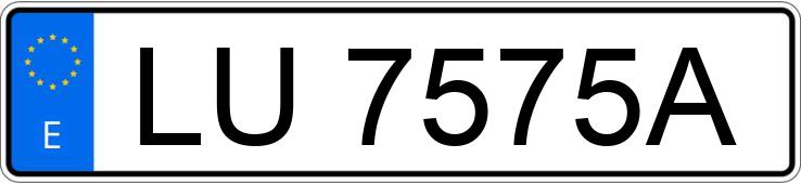 Numer rejestracyjny LU7575A posiada RENAULT ALPINE