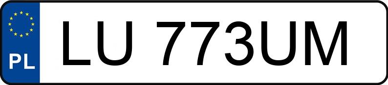 Numer rejestracyjny LU 773UM posiada MERCEDES-BENZ C 200 - LU773UM