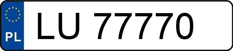 Numer rejestracyjny LU 77770 posiada AUDI COUPE B3 - LU77770 Numer rejestracyjny LU 77770 posiada AUDI COUPE B3 - LU77770