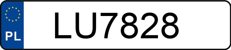 Numer rejestracyjny LU 7828 posiada HUATIAN HT50QT-36 HT50QT-36 - LU7828