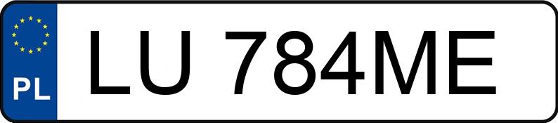 Numer rejestracyjny LU 784ME posiada INFINITI FX37 3.7 MR`08 E5 S - LU784ME