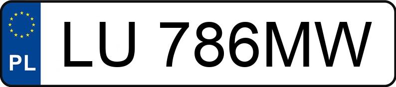 Numer rejestracyjny LU 786MW posiada AGBSPRINT SPRINTER - LU786MW Numer rejestracyjny LU 786MW posiada AGBSPRINT SPRINTER - LU786MW