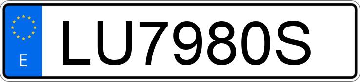 Numer rejestracyjny LU7980S posiada VOLKSWAGEN GOLF Numer rejestracyjny LU7980S posiada VOLKSWAGEN GOLF