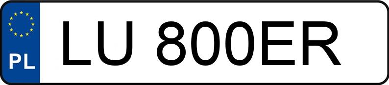 Numer rejestracyjny LU 800ER posiada AUDI A6 AVANT - LU800ER