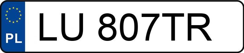 Numer rejestracyjny LU 807TR posiada BMW 640D - LU807TR