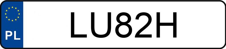 Numer rejestracyjny LU 82H posiada HONDA Legend 3.2 Kat. MR`91 Coupe - LU82H