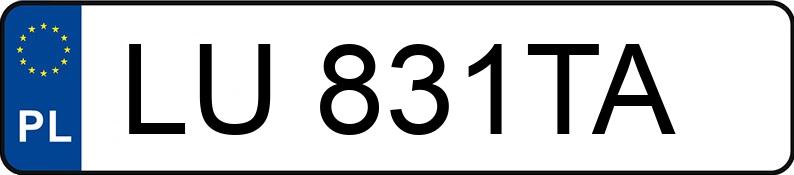 Numer rejestracyjny LU 831TA posiada AUDI S3 LIMOUSINE - LU831TA