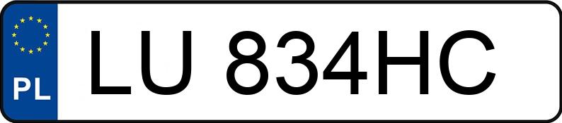 Numer rejestracyjny LU 834HC posiada VOLKSWAGEN GOLF - LU834HC