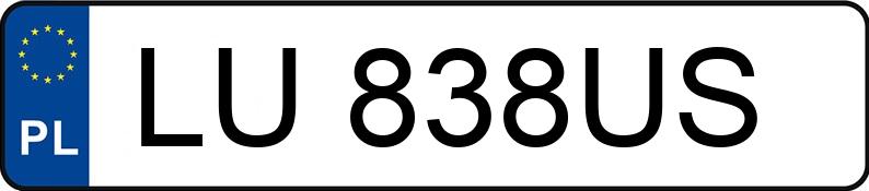 Numer rejestracyjny LU 838US posiada MAN LION S COACH B.2007.46.006 - LU838US