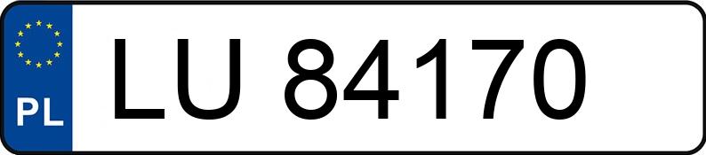 Numer rejestracyjny LU 84170 posiada FORD-NIEMCY FIESTA - LU84170