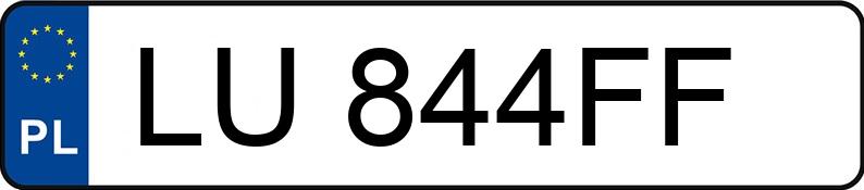 Numer rejestracyjny LU 844FF posiada MERCEDES-BENZ SL 600 Kat. MR`06 E4 230 SL 600 Kat. MR`06 E4 230 - LU844FF