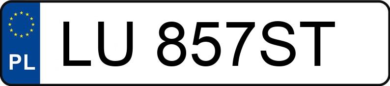Numer rejestracyjny LU 857ST posiada CHRYSLER Town & Country 3.6 Kat. MR`11 E5 Touring Aut. - LU857ST
