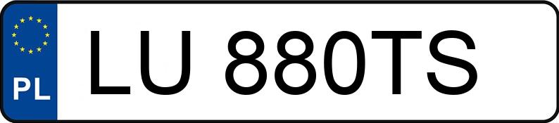 Numer rejestracyjny LU 880TS posiada MERCEDES-BENZ GLA 180 d MR`17 E6 X156 GLA 180 d MR`17 E6 X156 - LU880TS