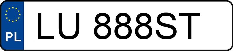 Numer rejestracyjny LU 888ST posiada HONDA Civic 1.4i MR`95 i - LU888ST