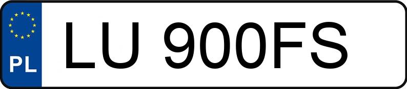 Numer rejestracyjny LU 900FS posiada AUDI A7 SPORTBACK - LU900FS