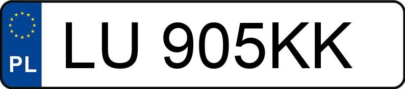 Numer rejestracyjny LU 905KK posiada AUDI A3 - LU905KK Numer rejestracyjny LU 905KK posiada AUDI A3 - LU905KK