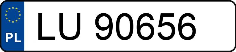 Numer rejestracyjny LU 90656 posiada FORD FOCUS - LU90656