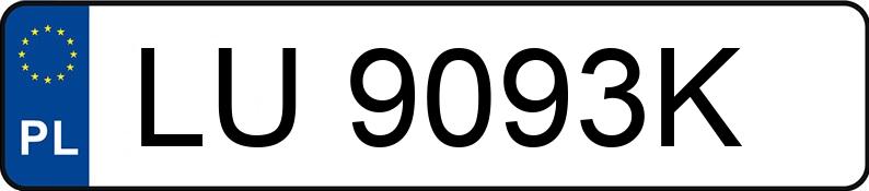 Numer rejestracyjny LU 9093K posiada FORD MONDEO - LU9093K