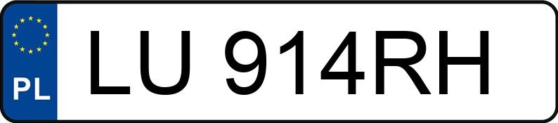 Numer rejestracyjny LU 914RH posiada AUDI A3 - LU914RH Numer rejestracyjny LU 914RH posiada AUDI A3 - LU914RH